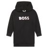 Рокля тип худи с лого BOSS Kidswear