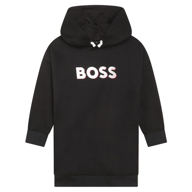 Рокля тип худи с лого BOSS Kidswear