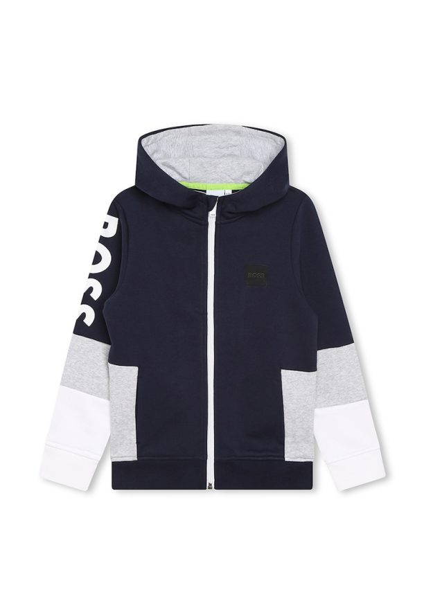 Спортен екип с цип и лого BOSS Kidswear