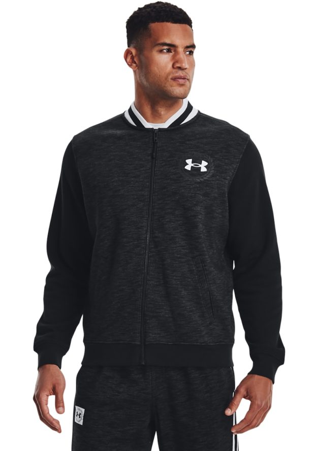 Спортен суитшърт тип бомбър Essential Fleece Heritage с цип Under Armour