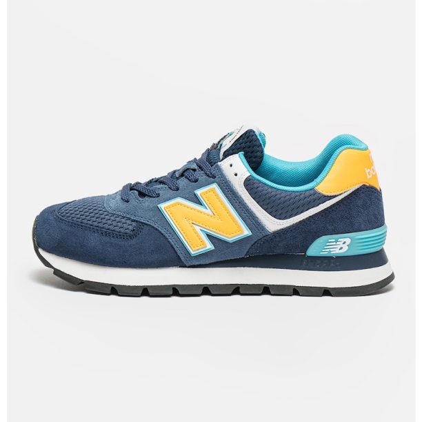 Спортни обувки 574 от велур и мрежеста материя New Balance