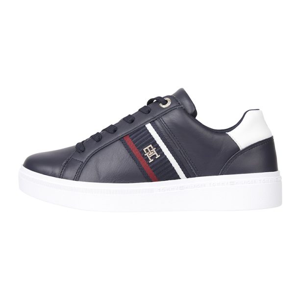 Спортни обувки от кожа с лого Tommy Hilfiger