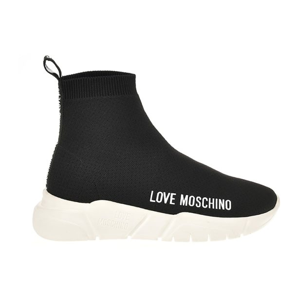 Спортни обувки с дизайн тип чорап и лого Love Moschino