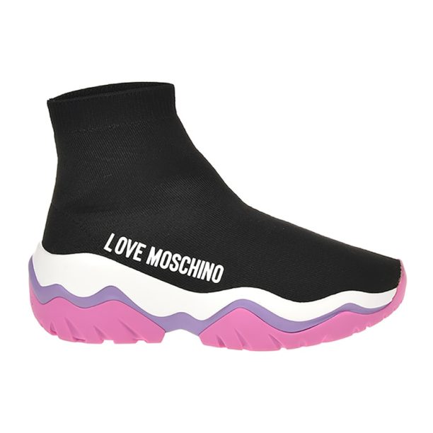 Спортни обувки с лого встрани Love Moschino