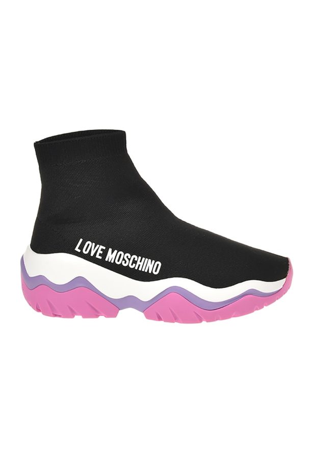 Спортни обувки с лого встрани Love Moschino