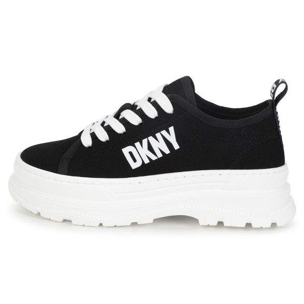 Спортни обувки с платформа и лого DKNY