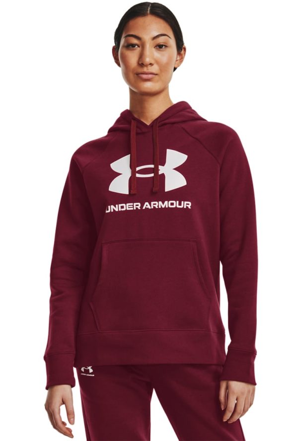 Спортно худи Rival с лого и ръкави реглан Under Armour