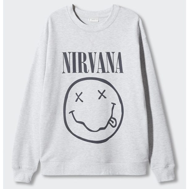 Суитшърт Nirvana с принт Mango