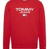 Суитшърт от органичен памук на лога Tommy Jeans