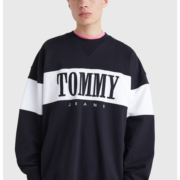 Суитшърт от органичен памук с цип Tommy Jeans