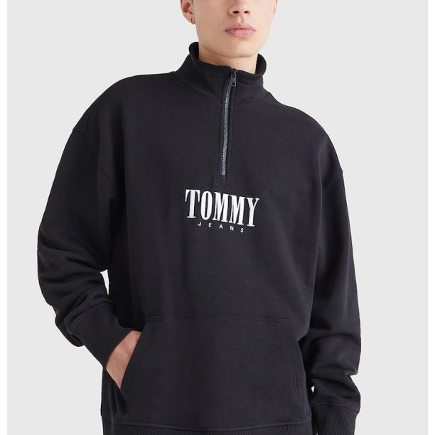 Суитшърт от органичен памук с цип Tommy Jeans