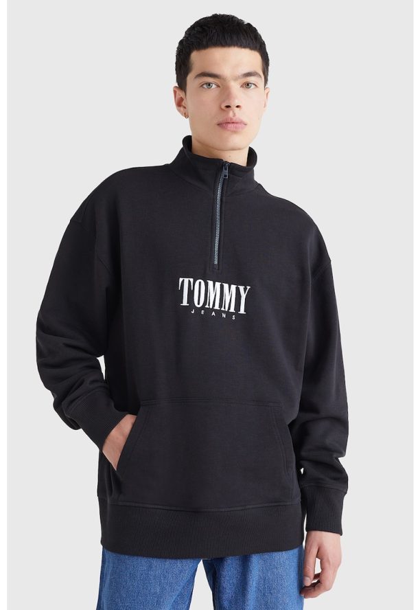 Суитшърт от органичен памук с цип Tommy Jeans