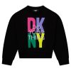 Суитшърт с контрастно лого DKNY