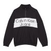 Суитшърт с лого и къс цип CALVIN KLEIN JEANS