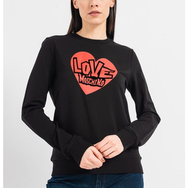 Суитшърт с лого и модал Love Moschino