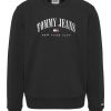 Суитшърт с овално деколте и бродирано лого Tommy Jeans