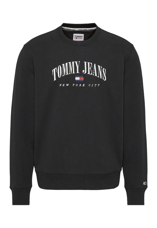 Суитшърт с овално деколте и бродирано лого Tommy Jeans