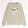 Суитшърт с овално деколте и лого GUESS JEANS