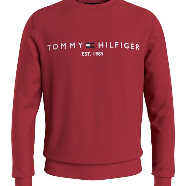 Суитшърт с органичен памук с бродирано лого Tommy Hilfiger