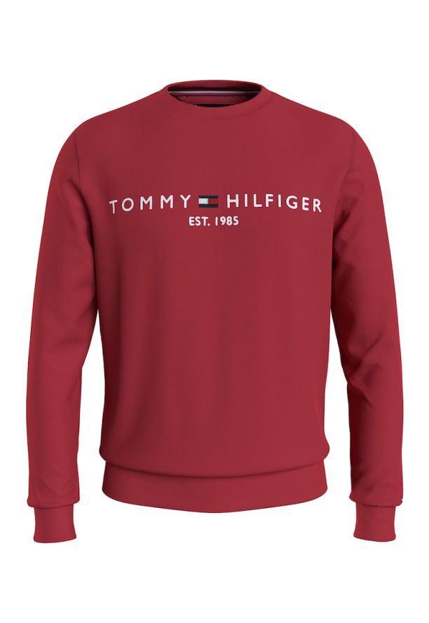 Суитшърт с органичен памук с бродирано лого Tommy Hilfiger