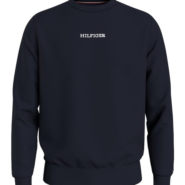 Суитшърт с органичен памук с овално деколте Tommy Hilfiger