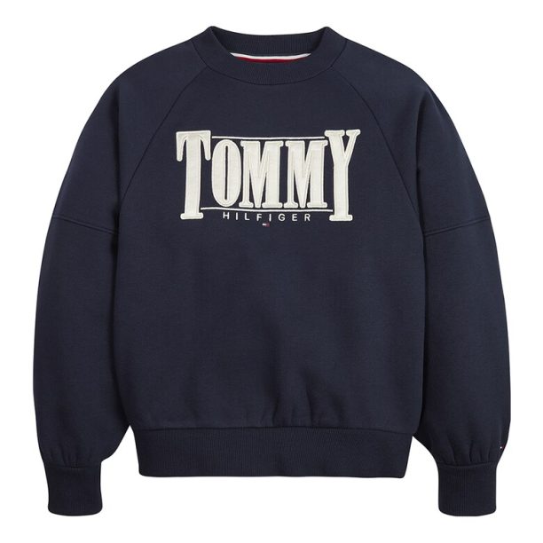 Суитшърт с органичен памук с реглан ръкави Tommy Hilfiger