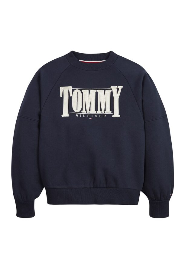 Суитшърт с органичен памук с реглан ръкави Tommy Hilfiger