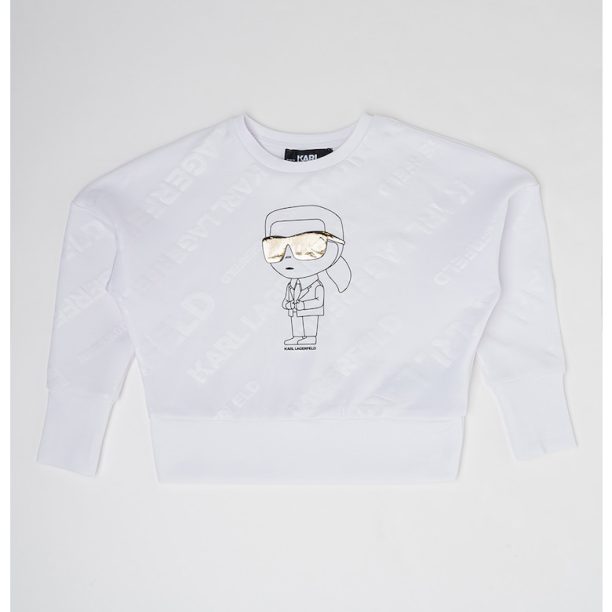 Суитшърт с фигурална шарка KARL LAGERFELD KIDS