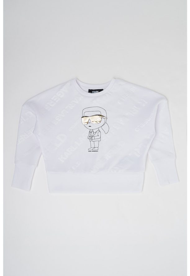 Суитшърт с фигурална шарка KARL LAGERFELD KIDS