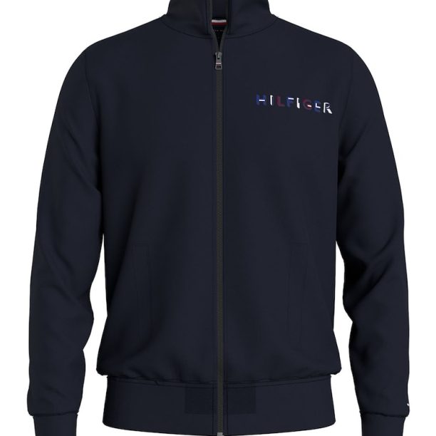 Суитшърт с цип и лого Tommy Hilfiger