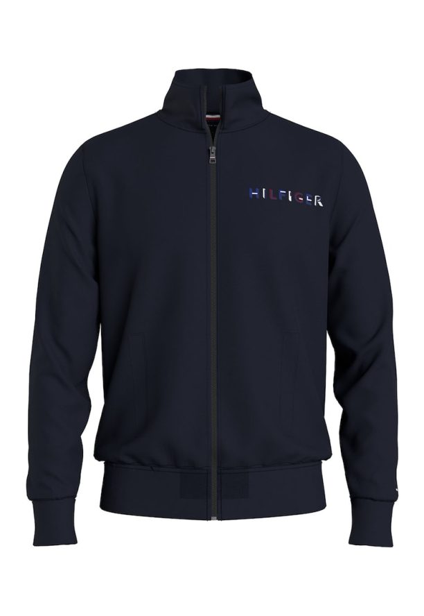 Суитшърт с цип и лого Tommy Hilfiger