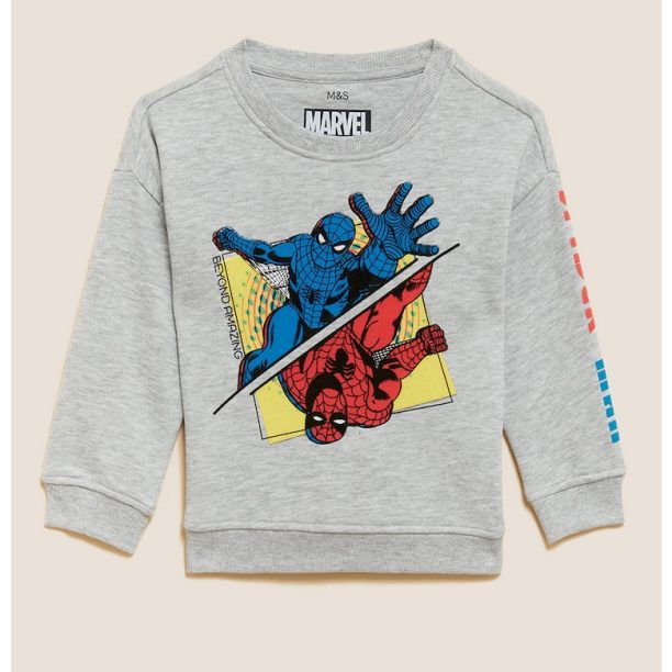 Суитшърт с щампа на Spiderman Marks  Spencer