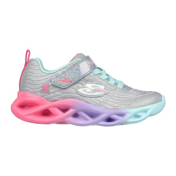 Текстилни спортни обувки Twisty Brights с LED светлини Skechers