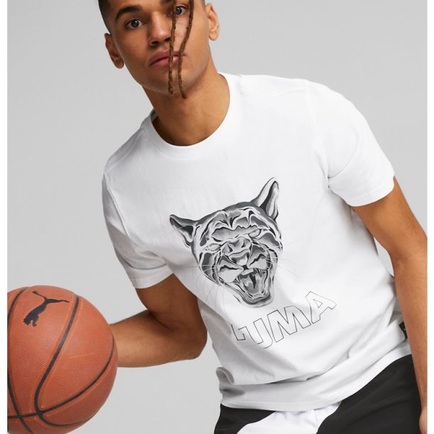 Тениска Clear Out Tee с фигурална щампа и лого Puma