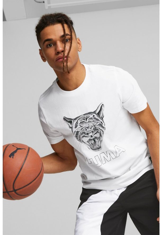 Тениска Clear Out Tee с фигурална щампа и лого Puma