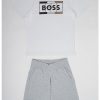 Тениска и къс панталон с лого - 2 части BOSS Kidswear