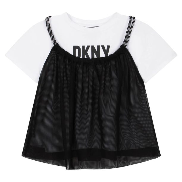 Тениска и мрежест топ DKNY