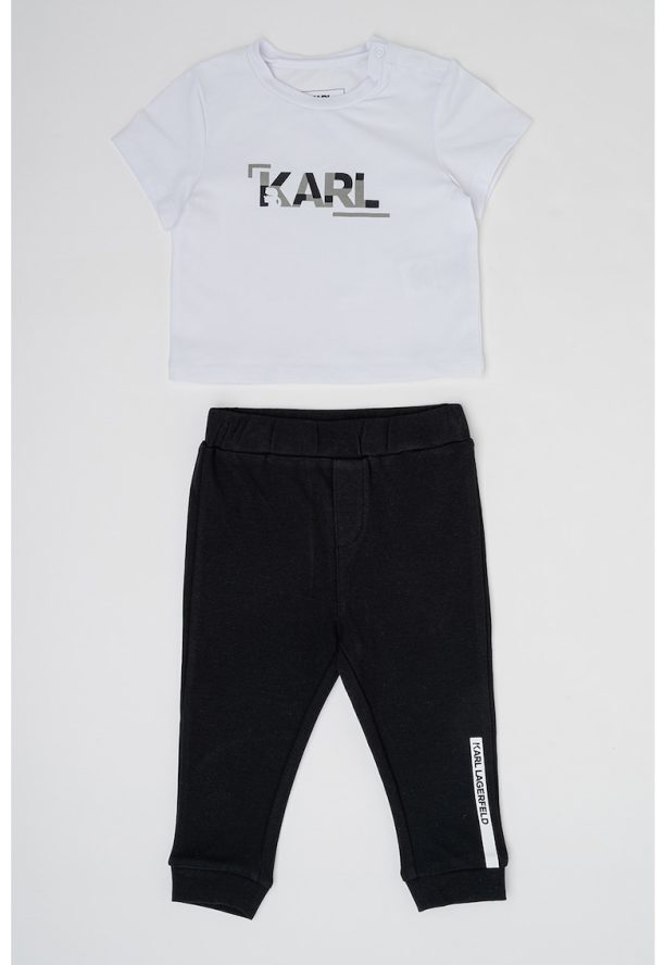 Тениска и панталон с лога KARL LAGERFELD KIDS