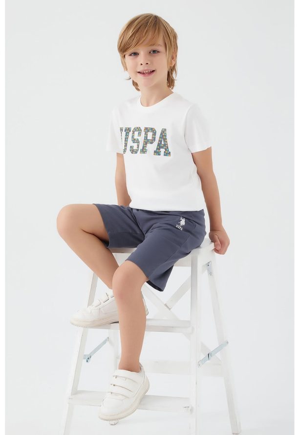 Тениска и шорти с шарка - 2 части US Polo Assn