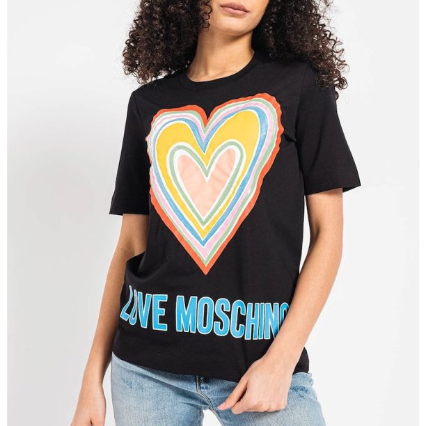 Тениска и щампа и пайети Love Moschino