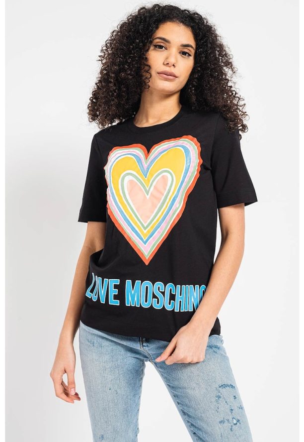 Тениска и щампа и пайети Love Moschino