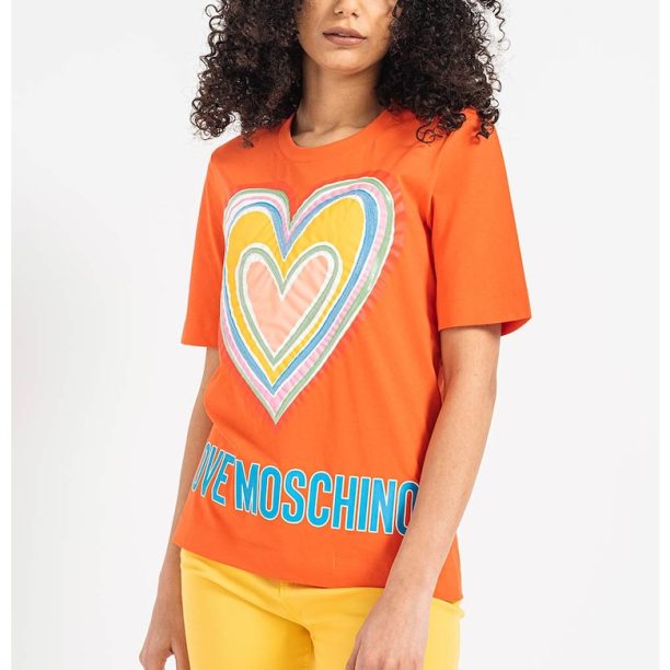 Тениска и щампа и пайети Love Moschino