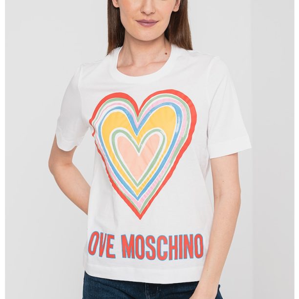 Тениска и щампа и пайети Love Moschino