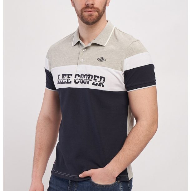 Тениска на лога с яка Lee Cooper