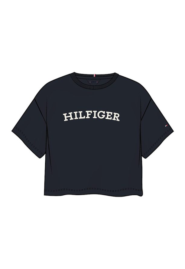 Тениска от органичен памук с лого Tommy Hilfiger