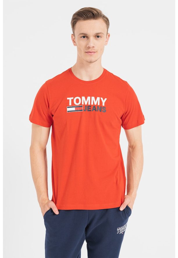 Тениска от органичен памук с лого Tommy Jeans