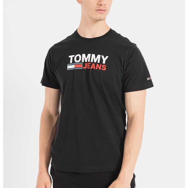 Тениска от органичен памук с лого Tommy Jeans