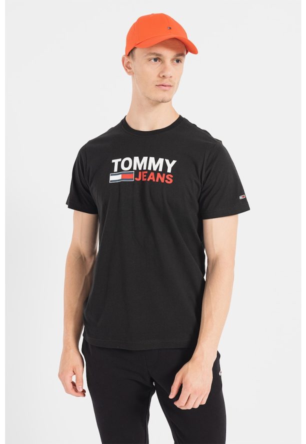 Тениска от органичен памук с лого Tommy Jeans