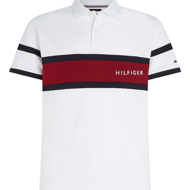 Тениска от органичен памук с яка и лого Tommy Hilfiger