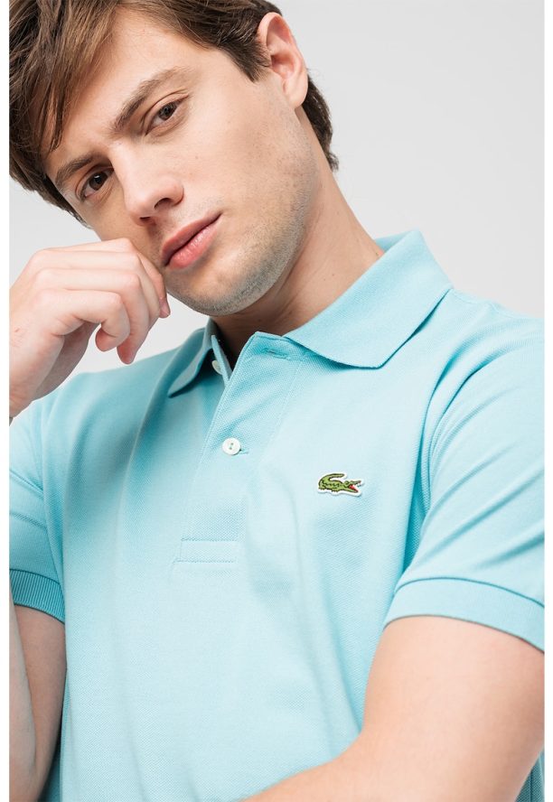 Тениска от памучно пике с яка Lacoste